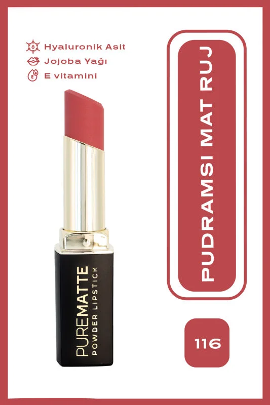 Pure Matte Powder Lipstick - 116 - Pudralı Mat Ruj