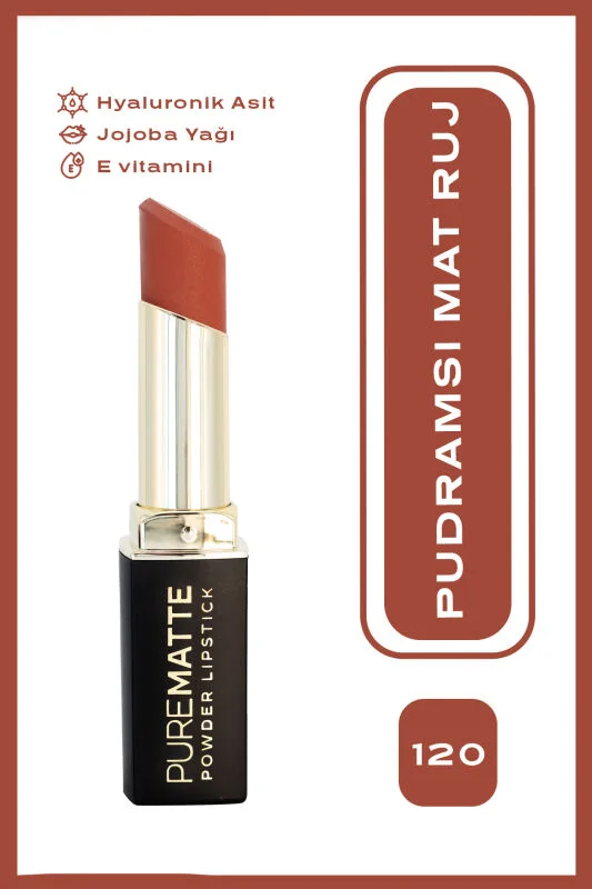 Pure Matte Powder Lipstick - 120 - Pudralı Mat Ruj