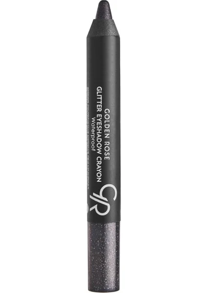 Glitter Eyeshadow Crayon Waterproof No: 55 Midnight Black - Simli Kalem Göz Farı