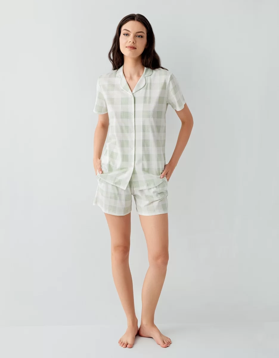 Arnetta 3578-S Kadın Gömlek Pijama Şort Takım
