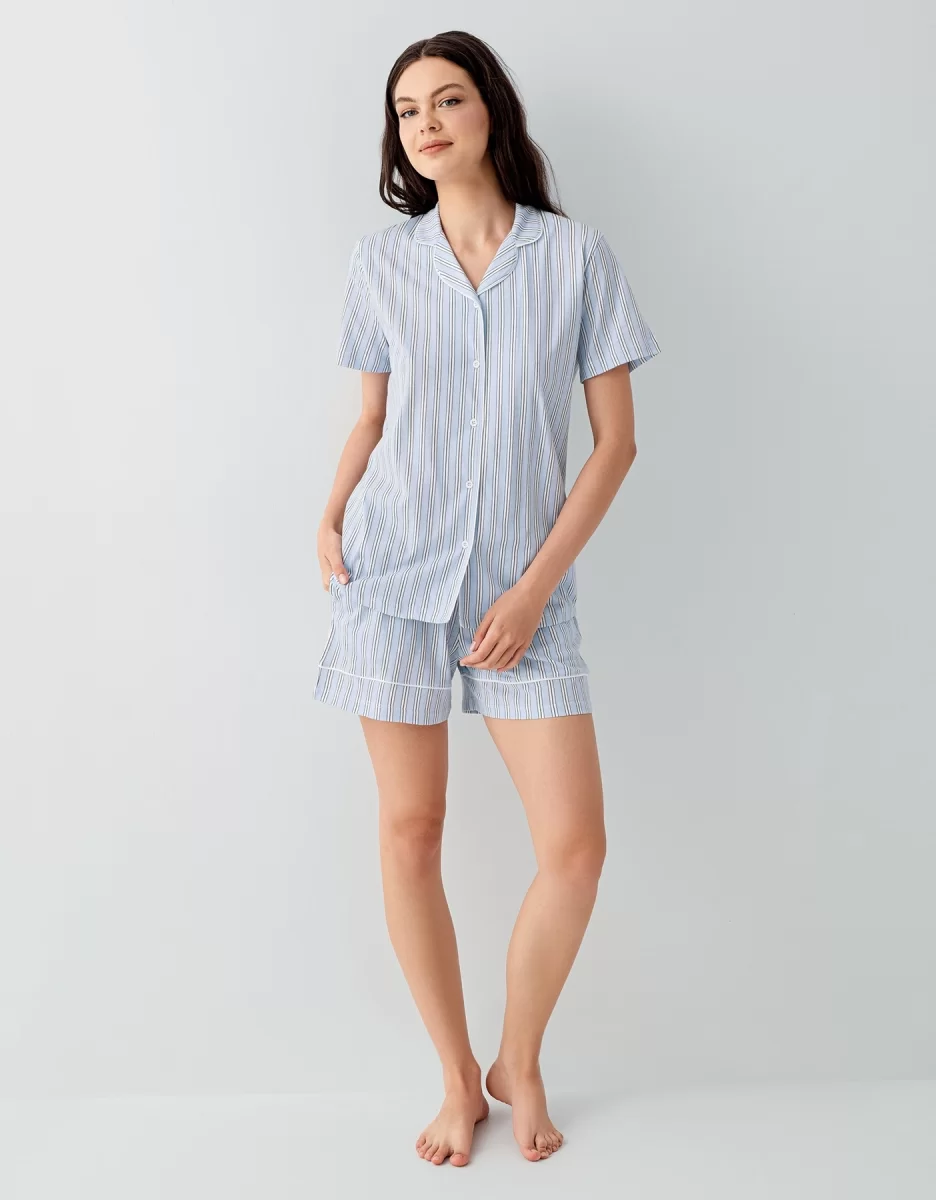 Arnetta 3601-S Kadın Gömlek Pijama Şort Takım