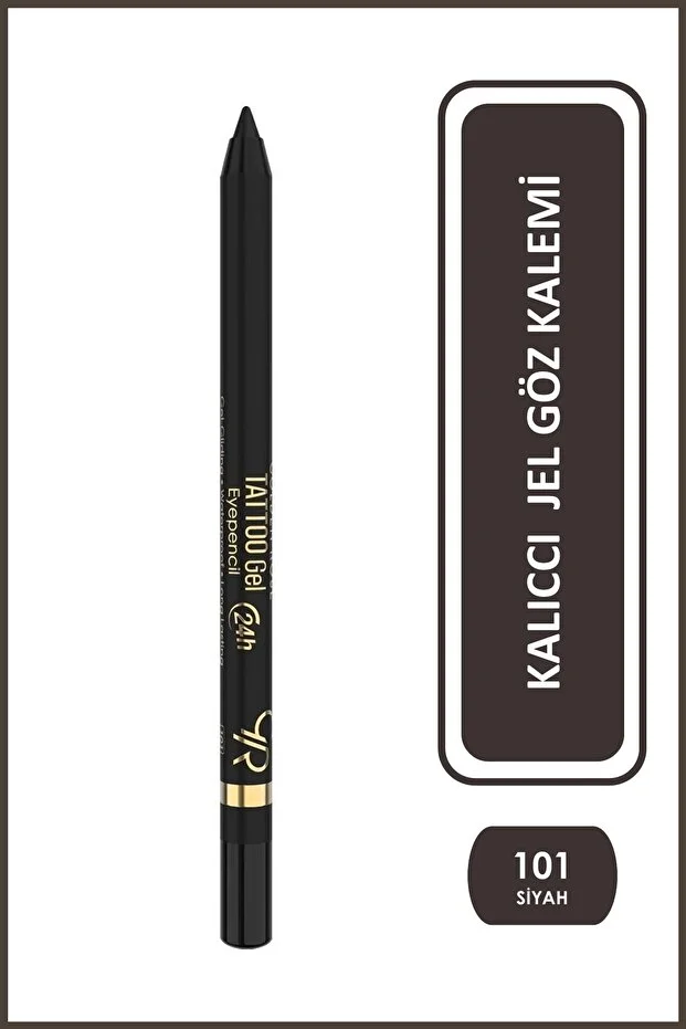 Tattoo Gel Eyepencil No: 101 Noir - 24 Saat Kalıcı Suya Dayanıklı Jel Göz Kalemi