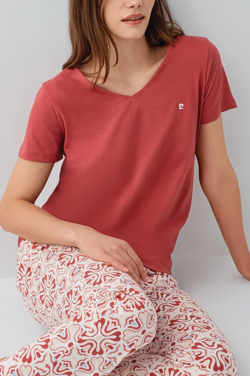 Pierre Cardin 9195-X Kadın Kısa Kol Pijama Takımı