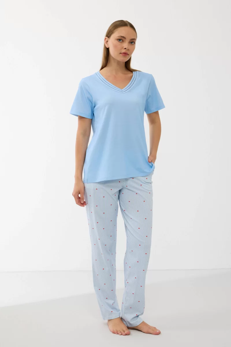 Anıl 11733  Kadın T-Shirt Ve Pantalon Takım