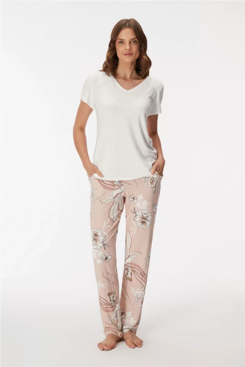 Anıl 11396 Kadın T-Shirt Ve Pantalon Takım