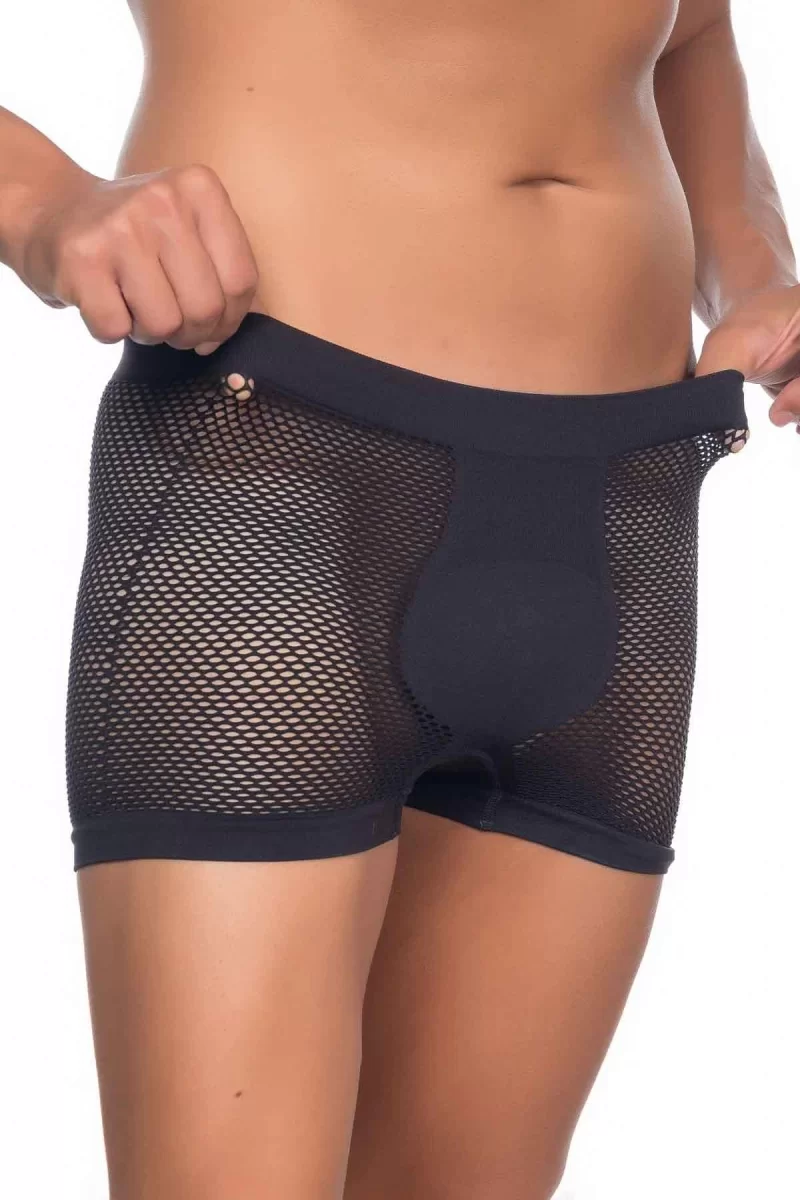 Siyah  2106 Fileli Soft Erkek Boxer
