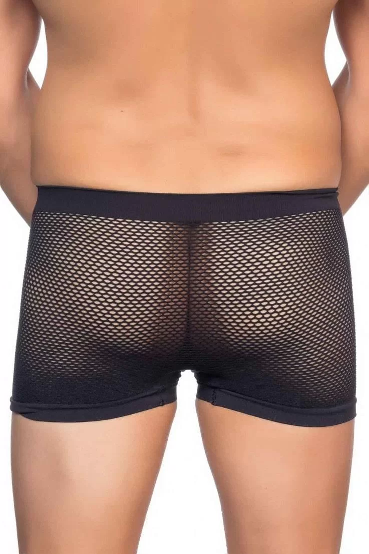 Siyah  2106 Fileli Soft Erkek Boxer