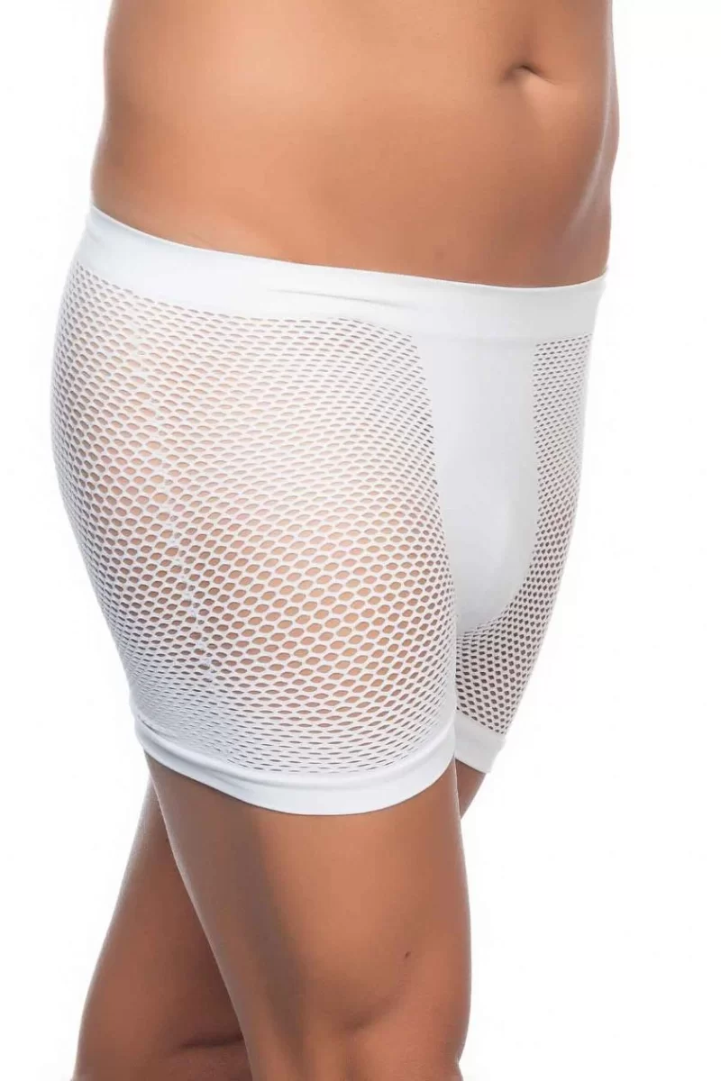 Beyaz  2106 Fileli Soft Erkek Boxer