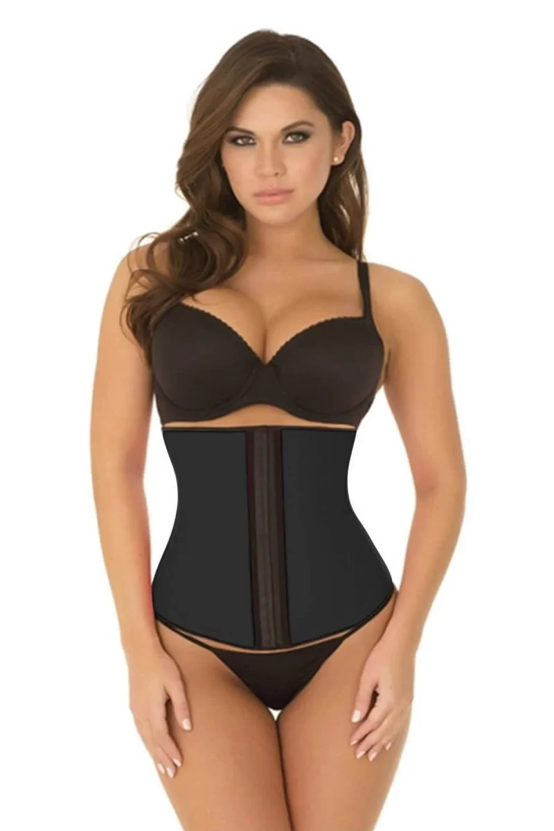 Siyah MI 9161 Terletici Agraflı Bel Korse
