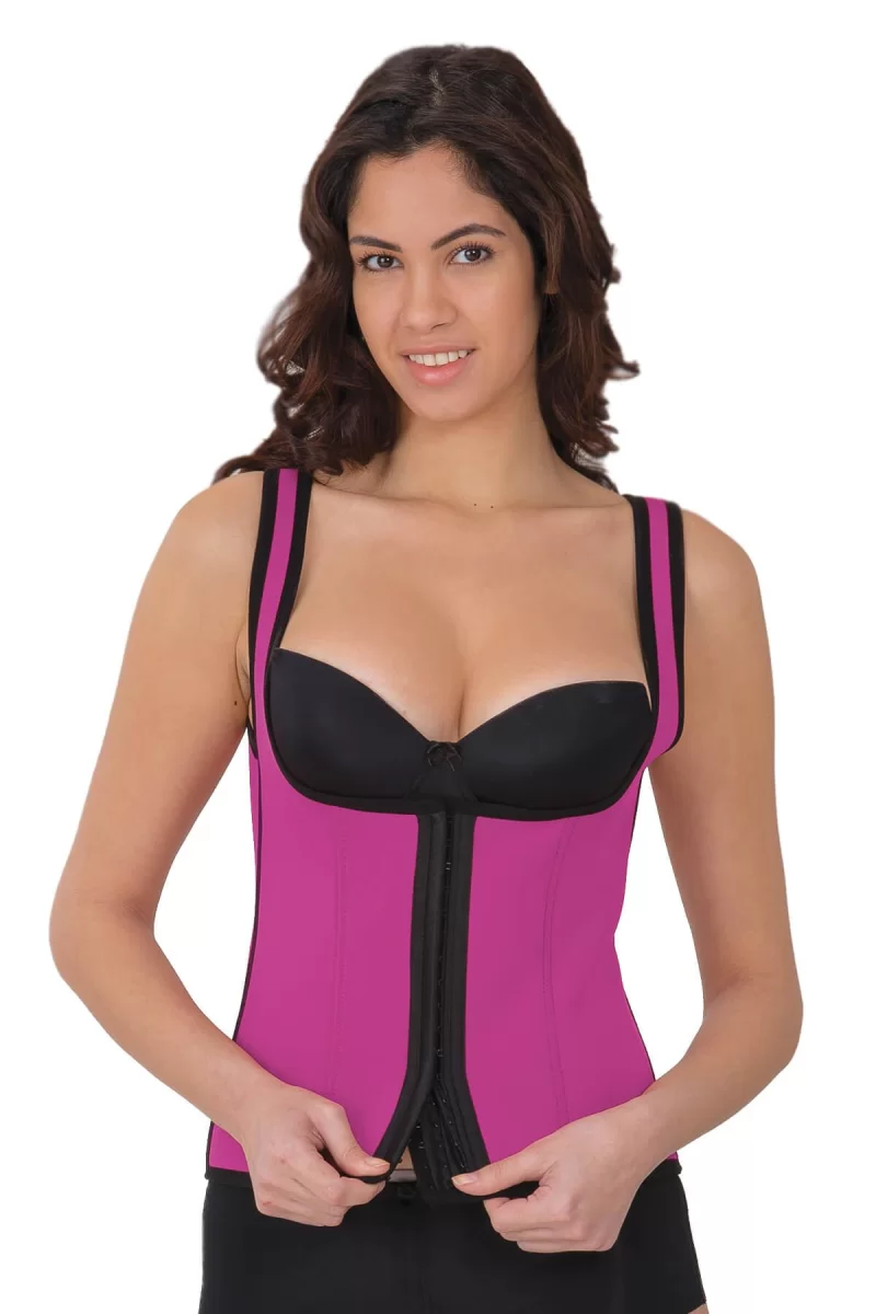 Pembe MI 9173 Terletici Agraflı Göğsü Açık Atlet Korse