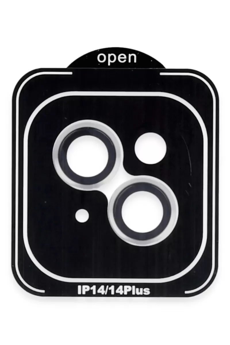 iPhone 14 PVD Metal Kamera Lens - Gümüş
