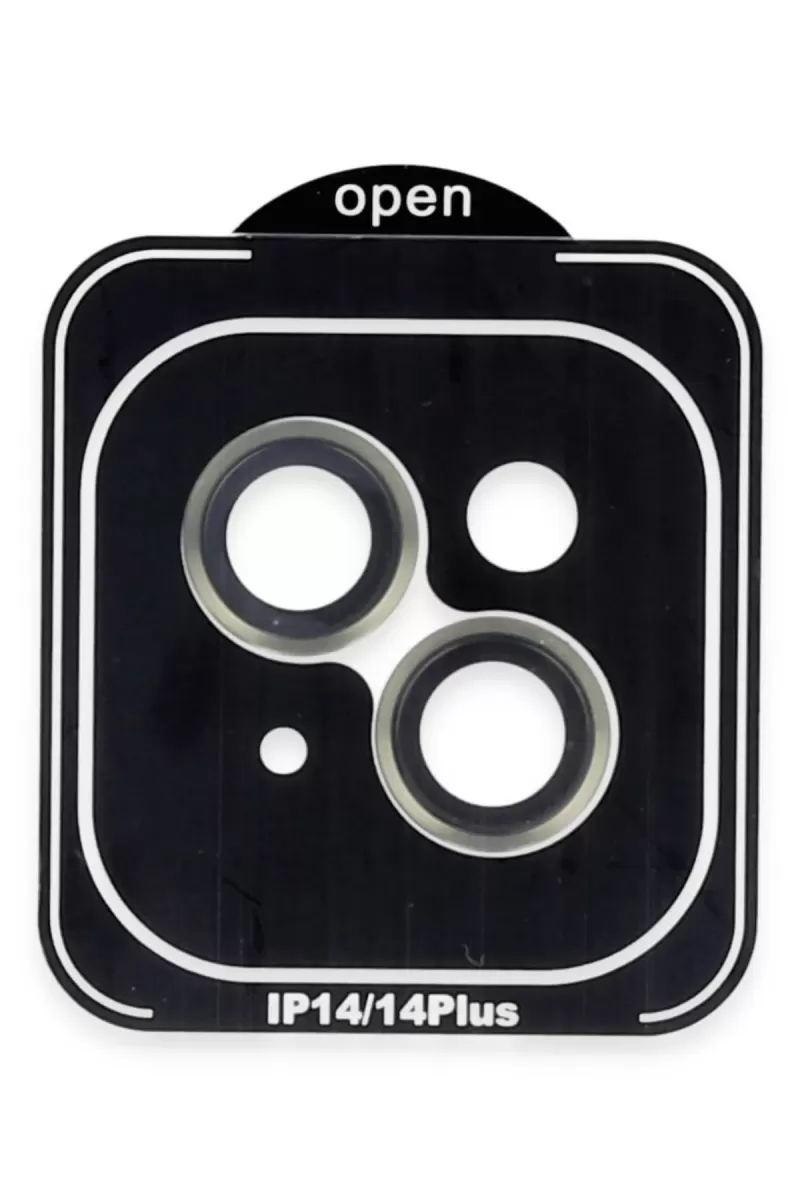 iPhone 14 PVD Metal Kamera Lens - Yeşil