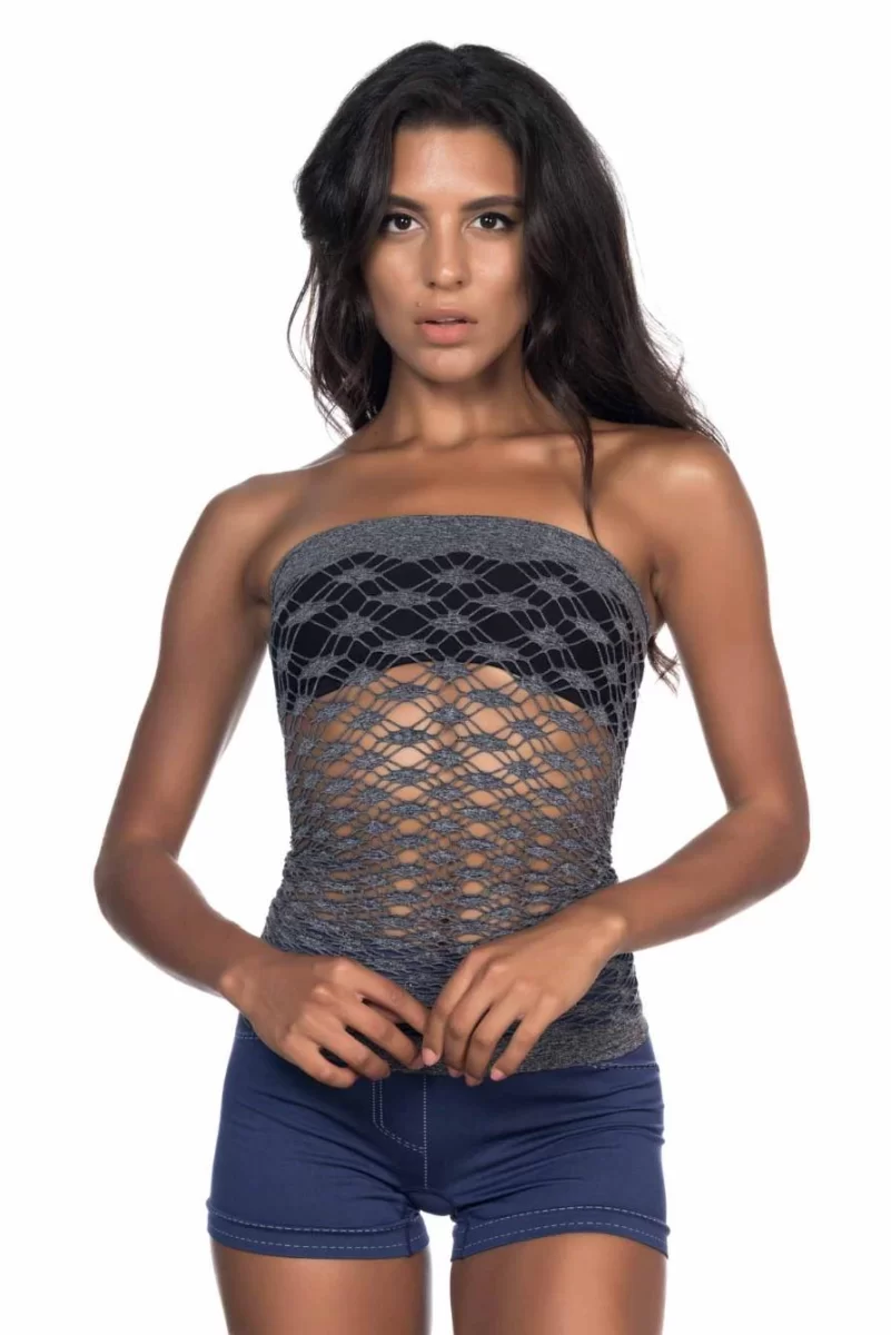 Gri  5034 Fantazi Büstiyer Atlet Korse