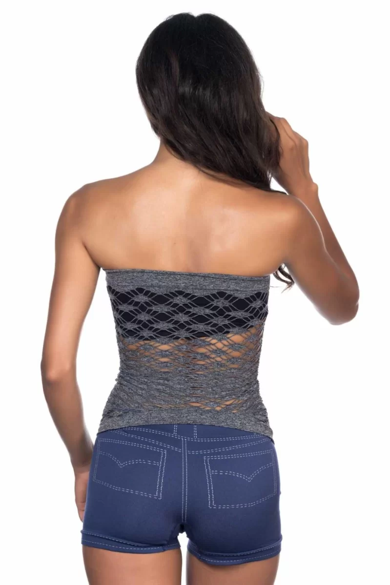 Gri  5034 Fantazi Büstiyer Atlet Korse
