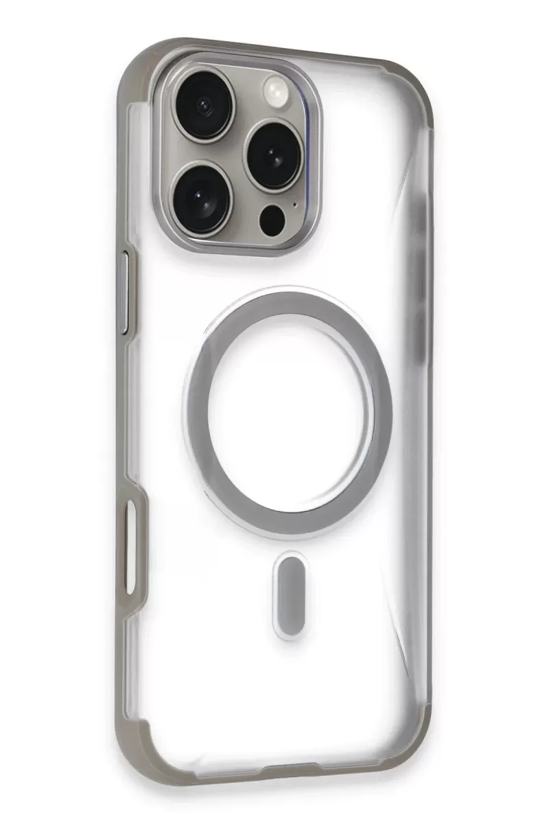iPhone 14 Pro Max Hilton Magsafe Kapak - Titan Gri