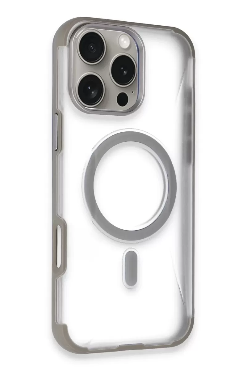 iPhone 16 Pro Max Hilton Magsafe Kapak - Titan Gri