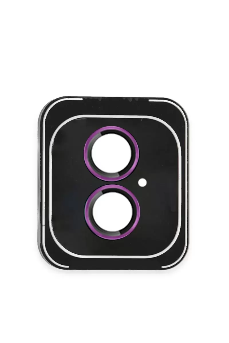 iPhone 16 PVD Metal Kamera Lens - Pembe