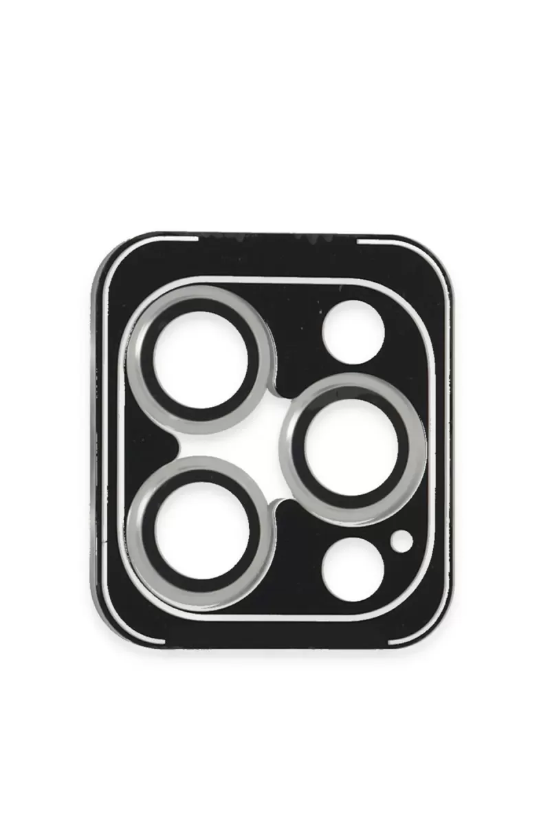 iPhone 16 Pro Max PVD Metal Kamera Lens - Gümüş