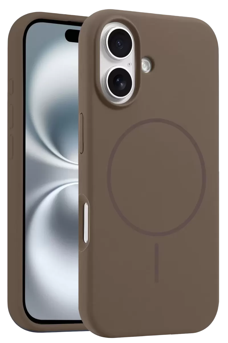 iPhone 16 Plus Kılıf Jully Magsafe Kapak - Kahverengi
