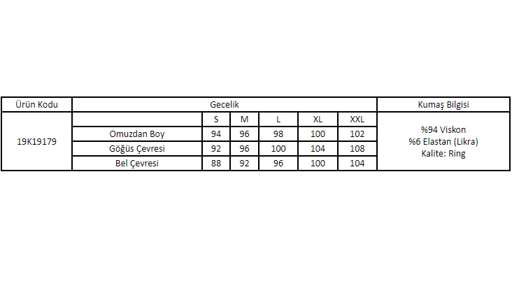 Yakası Detaylı Brode Dantelli Gecelik