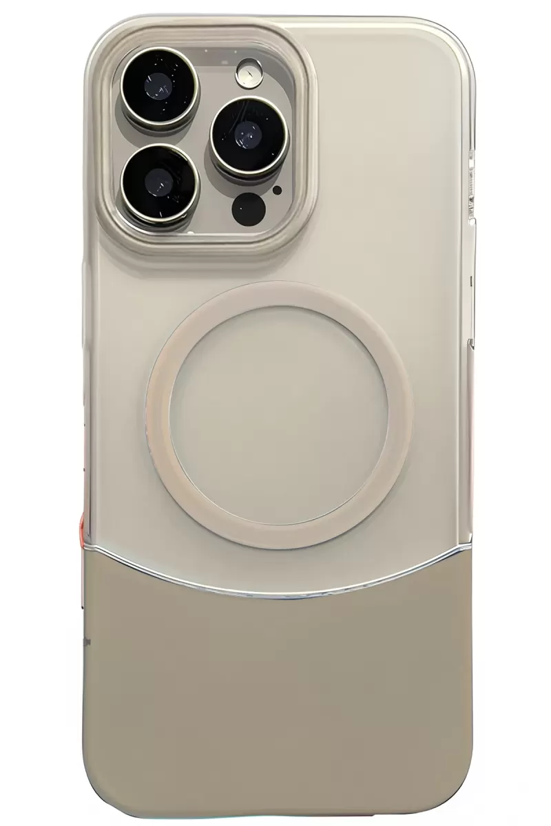 iPhone 16 Pro Velar Magsafe Kapak - Natural Grey
