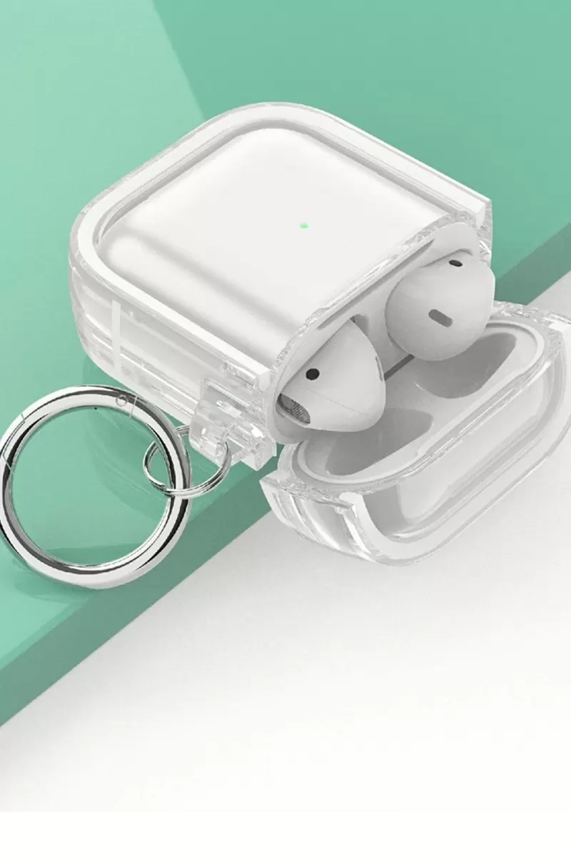 Airpods 4 (4.nesil) Shiny Şeffaf Kılıf - Siyah
