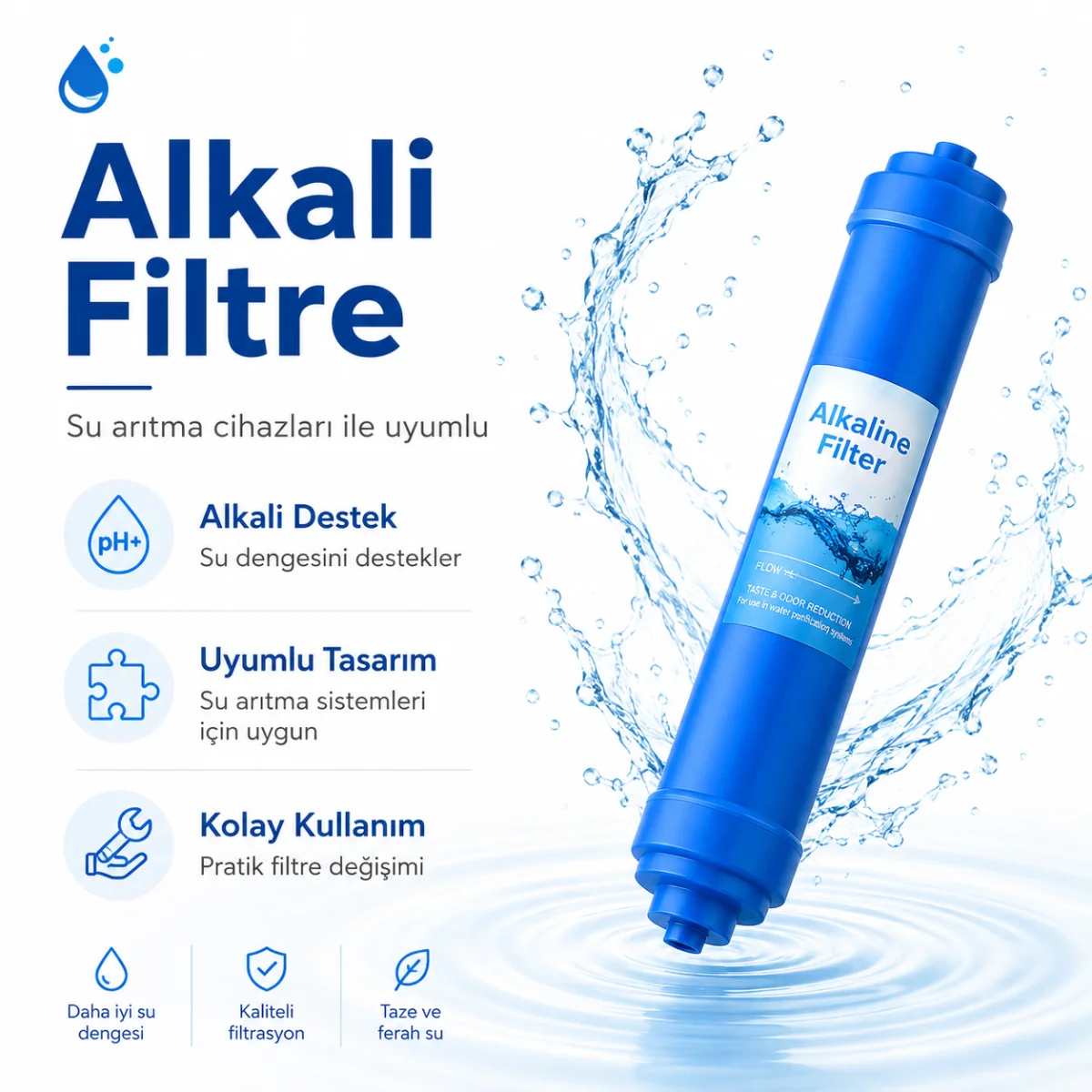 Su Arıtma Cihazı Alkali Inline Filtre 408694081
