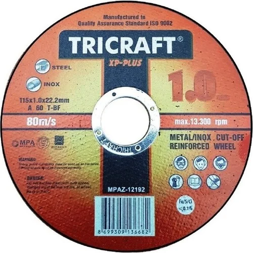 Trıcraft X Plus 115X1X22.23 mm Inox Kesici Taş -3301