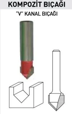 14479 Kompozit Freze Bıçağı 1X12 mm