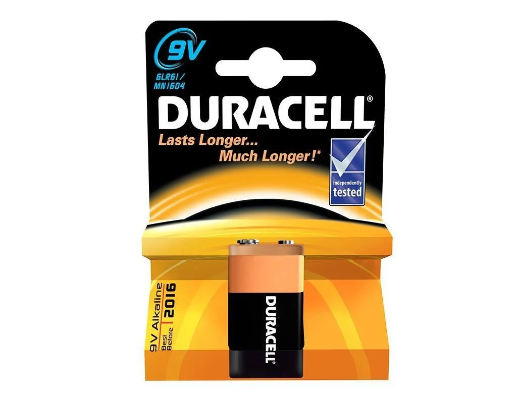 9 Volt Alkalin Pil