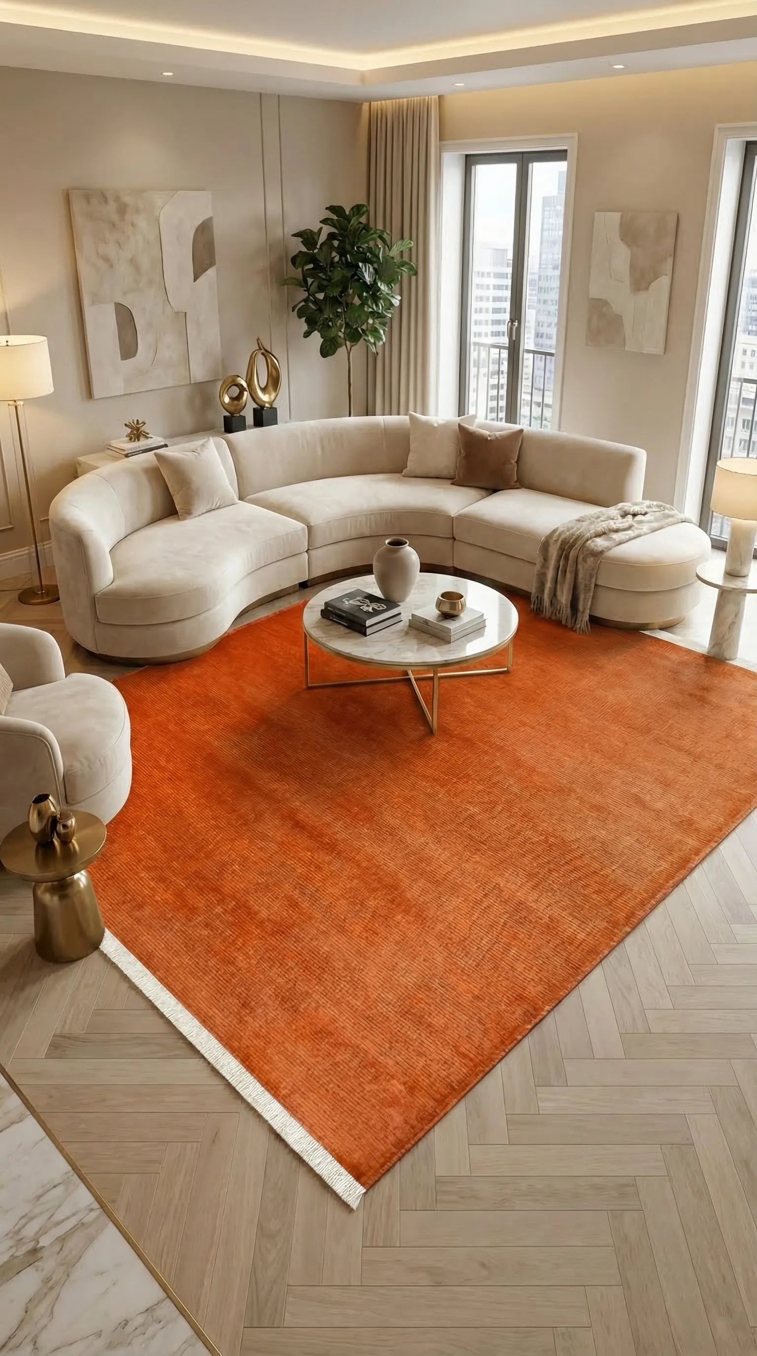 YoudayHomeCollection HANZADE Model Oturma Odası Halısı
