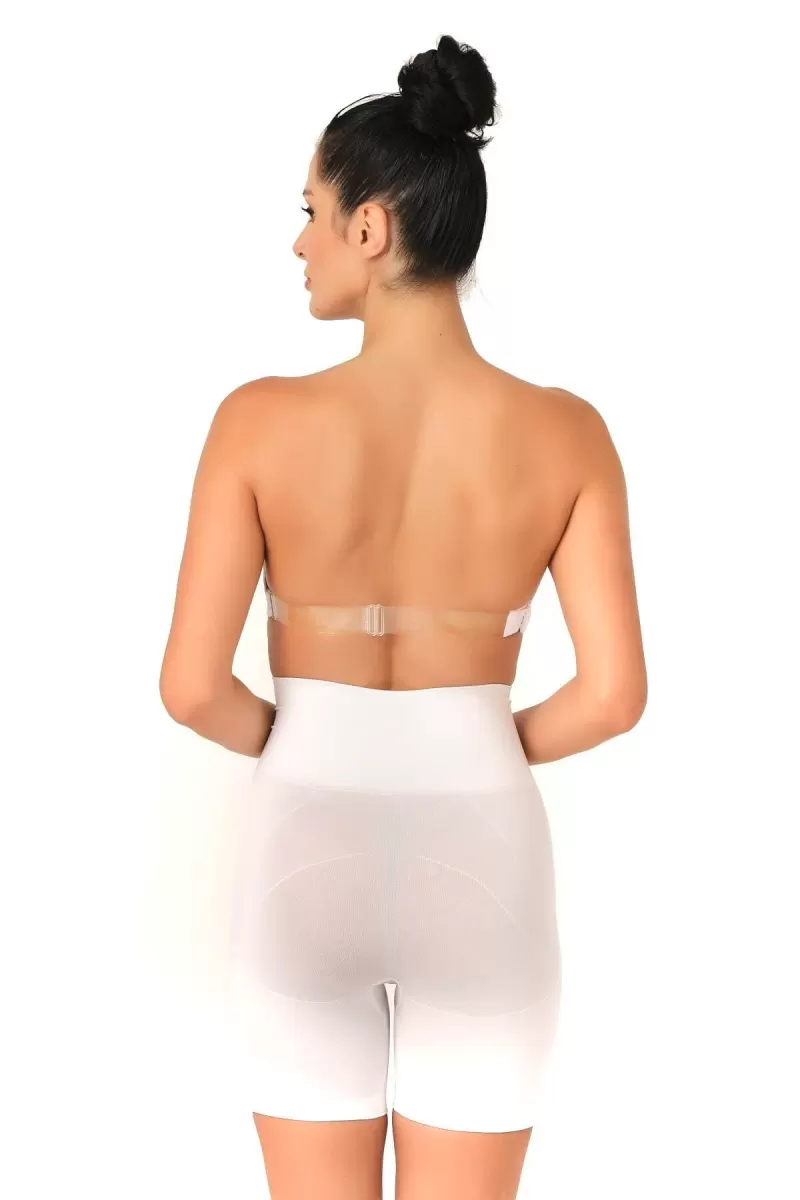 Beyaz  2017 Düşük Bel Double Pantalon Korse