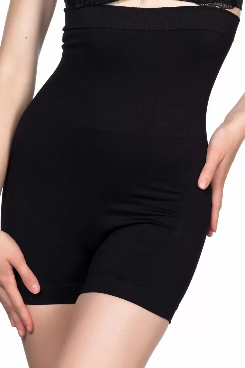 Siyah  2047 Yüksek Bel Boxer Korse