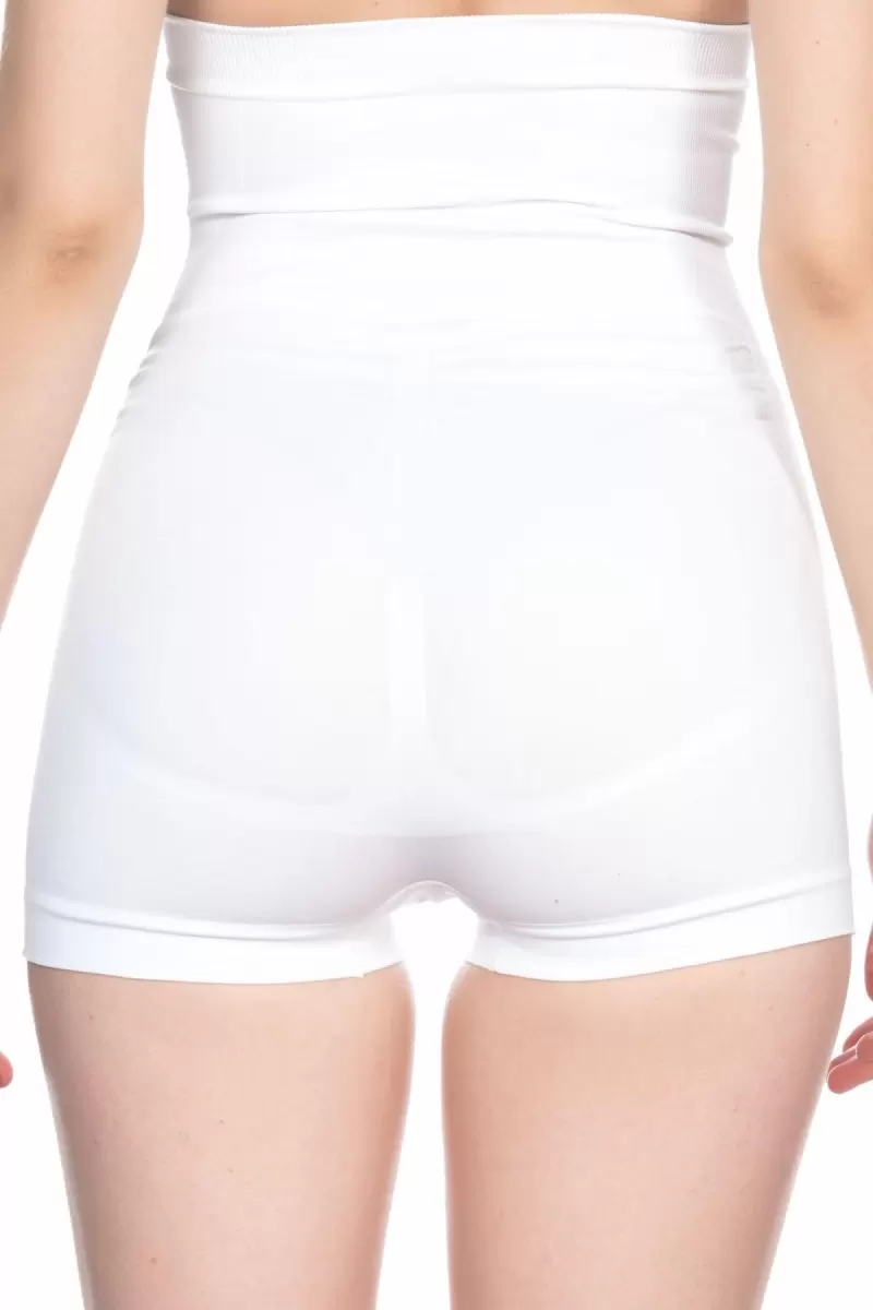 Beyaz  2047 Yüksek Bel Boxer Korse