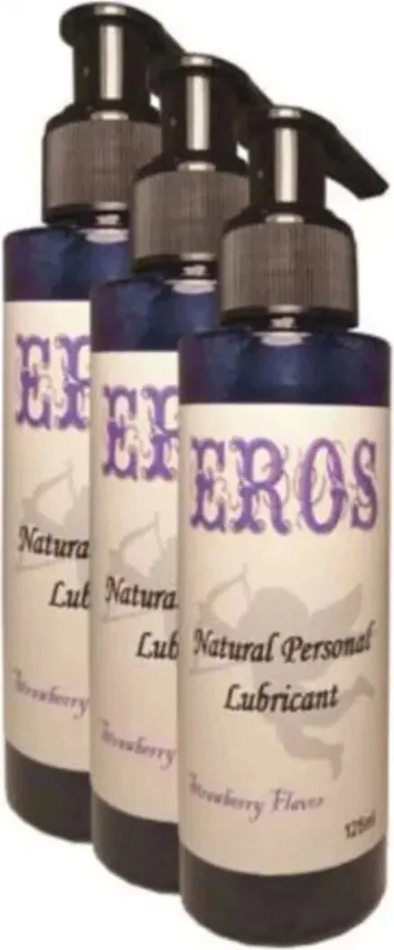 Süper Strawberry Flavor Natural Personal Lubricant 375 ml Çilek Aromalı Kayganlaştırıcı x 3 Adet