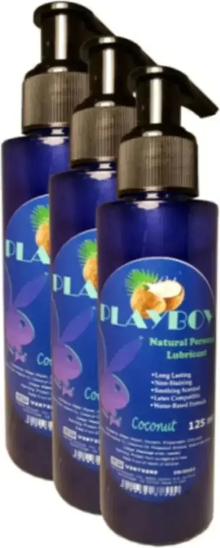 Coconut Flavor Natural Personal Lubricant 375ML Hindistancevizli Kayganlaştırıcı x 3 Adet