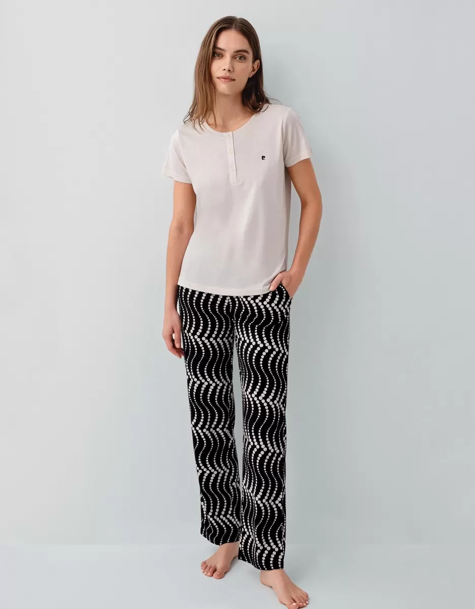 Pierre Cardin PC9165-X Kadın Kısa Kol Büyük Beden Pijama Takımı