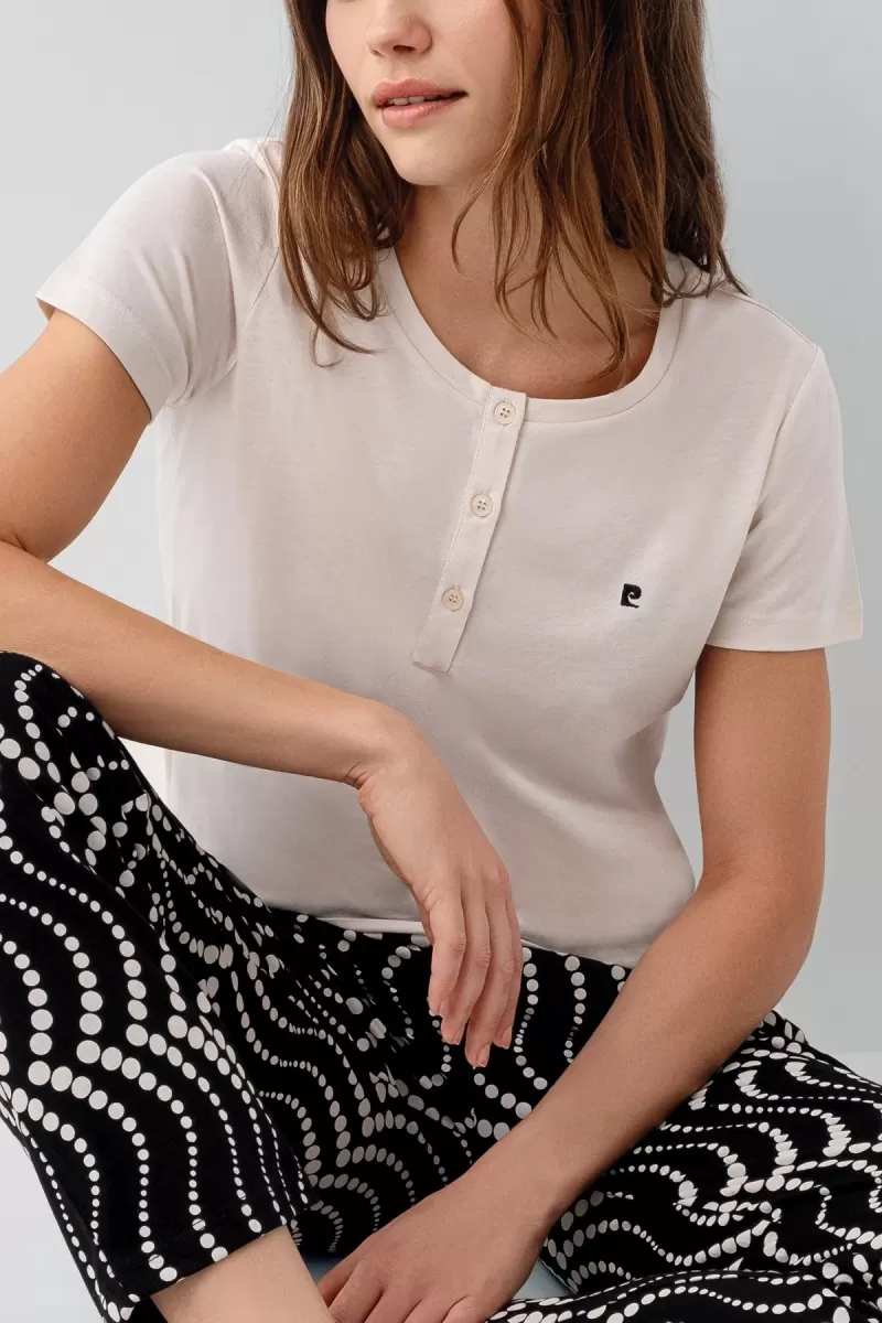 Pierre Cardin PC9165-X Kadın Kısa Kol Büyük Beden Pijama Takımı