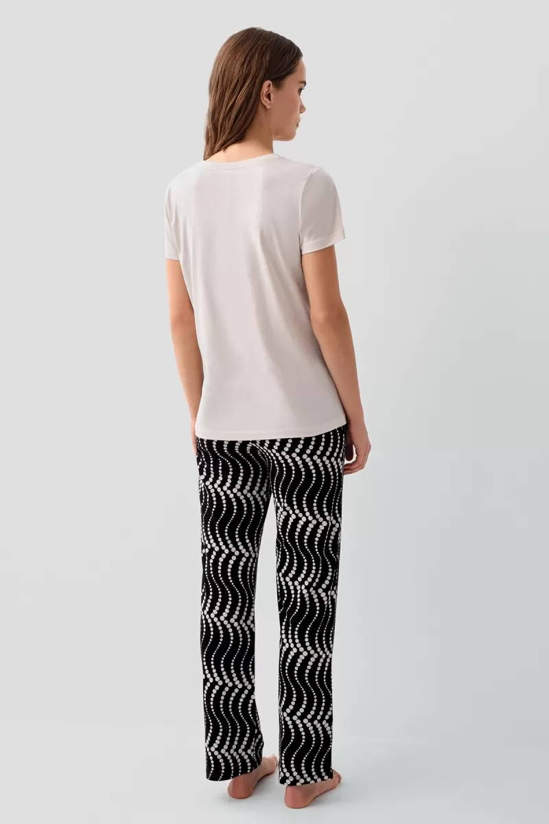 Pierre Cardin PC9165-X Kadın Kısa Kol Büyük Beden Pijama Takımı
