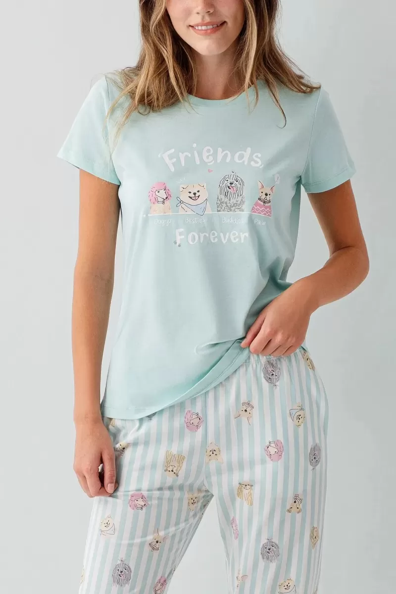RolyPoly RP3810-S Kadın Kısa Kol Pijama Takımı