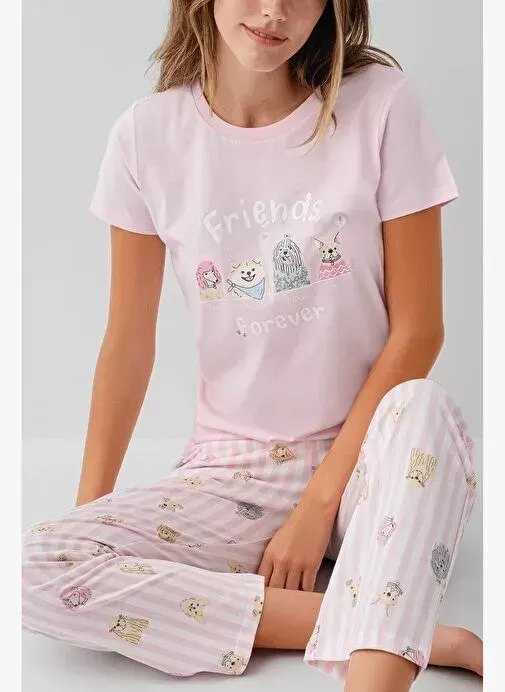 RolyPoly RP3810-S Kadın Kısa Kol Pijama Takımı