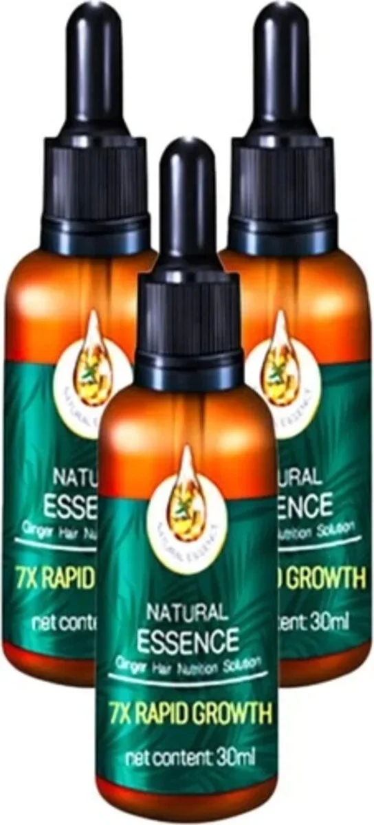 Süper Essence Parlak Uzun Sağlam Saçlar ve Sakallar Serumu 3ADETX30 ml Ölçeğinde Natural Essence