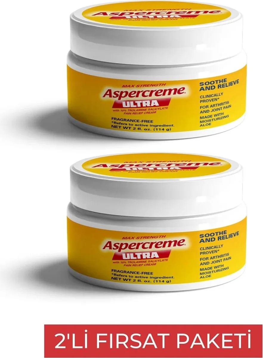 Süper Aspercreme Ultra Masaj Kremi 2 Adet