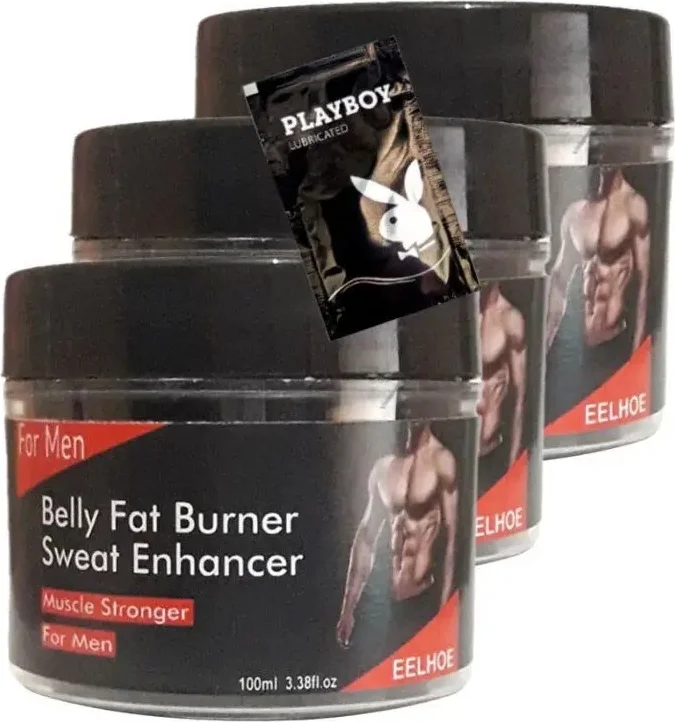 Süper Belly Fatburner Eritmek Için Masaj Bakım Kremi 3X100 Ml+1 Adet Jel ile