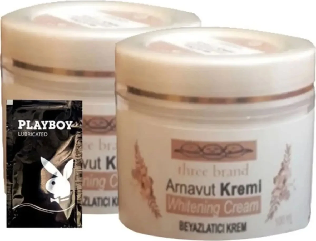 Süper Three Brand Arnavut Kremi 1+1 Whitening Cream  Kremi 100 ml + 1 Tane Hediye Jel