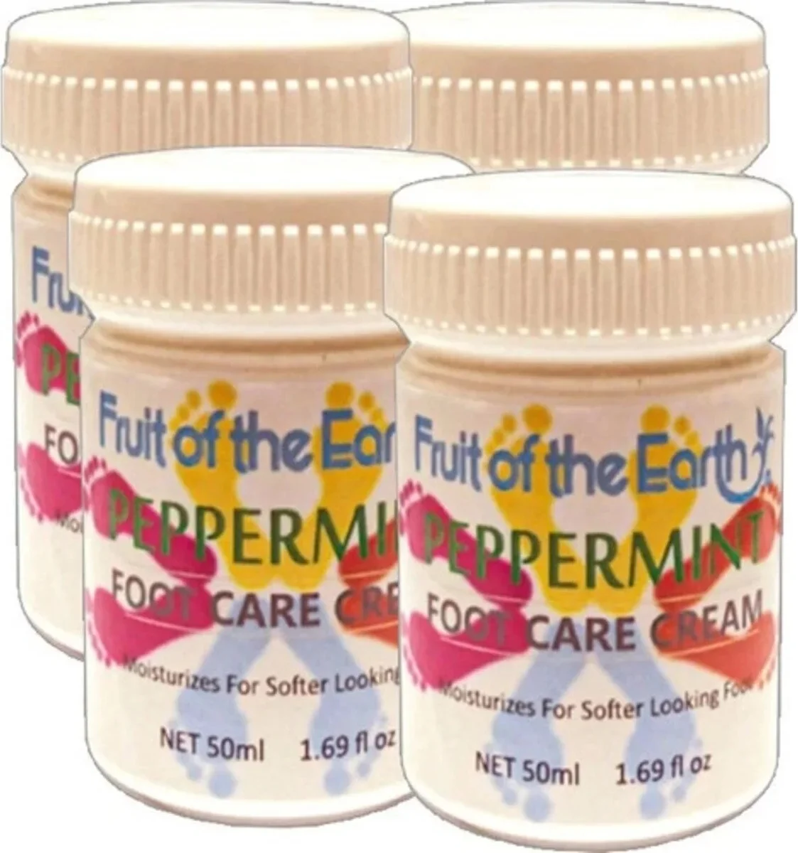 Süper Peppermint Cooling 4LÜX50 ml Kokulu Ayaklara Bakıcı Işlevli Krem