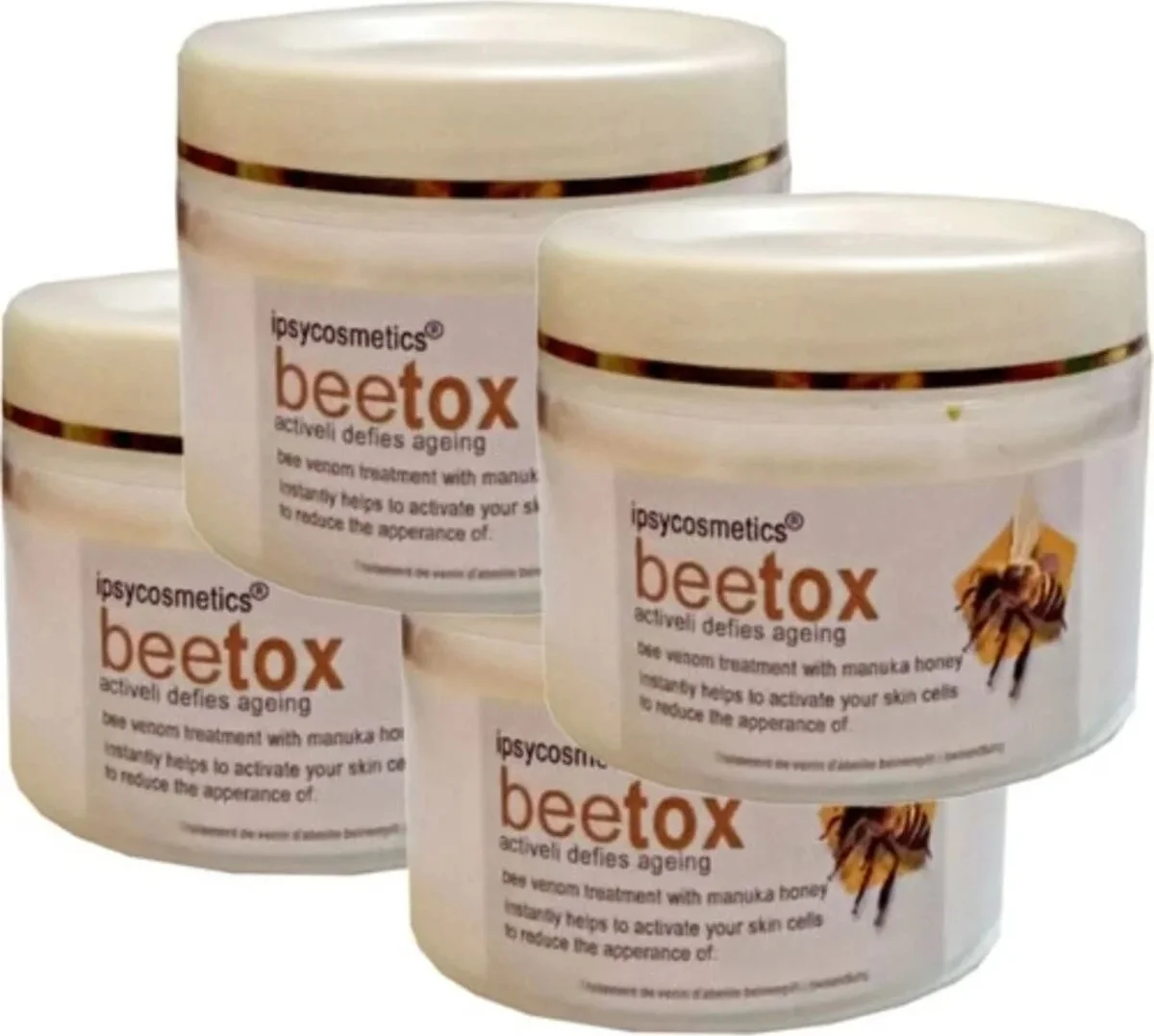Süper Betoks 4 Tane Cilt Dekolte Boyun Kremi Yüz 100 ml Ölçekte