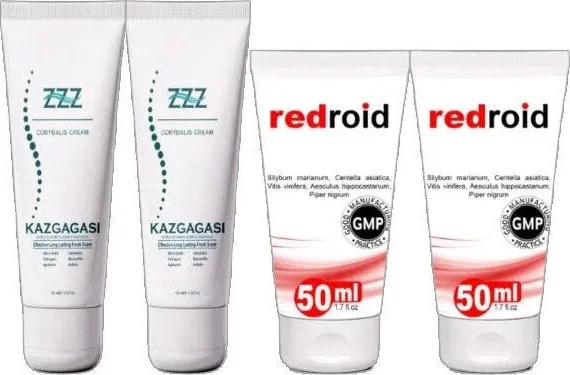 Süper Kaz Gagası Kremi 2X100 ml +Redroid Bakım Kremi 2X50 ml