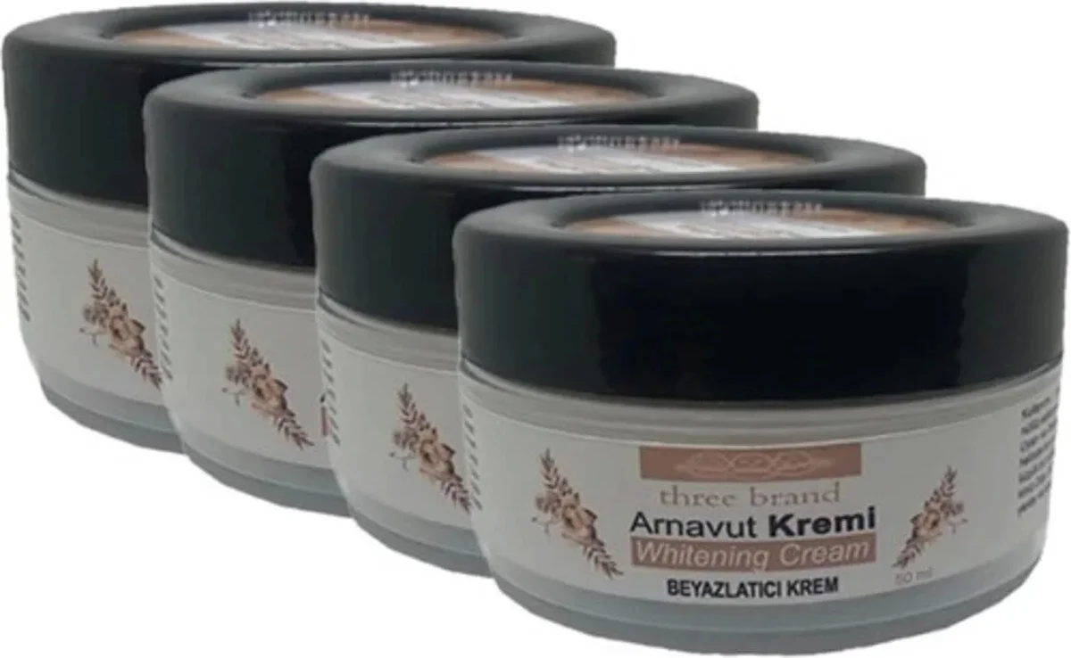 Süper Three Brand 4lü Adet Arnavut Kremi Whitens Cream Tüm Bölge  Kremi 50 ml HAZN926000419