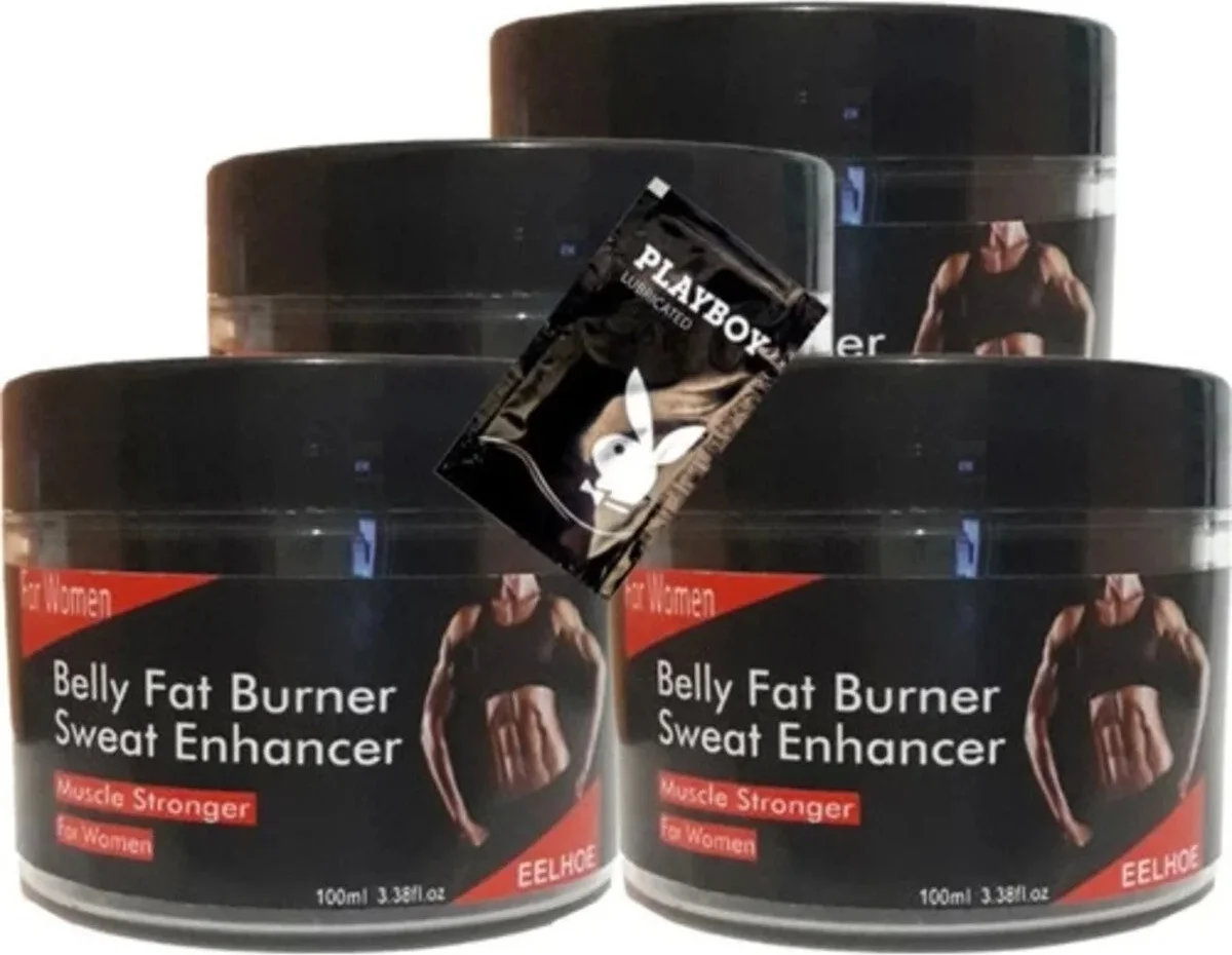 Eelhoe Belly Fatburner Sweat Enhancer Krem 100 ml x 4 Adet + Jel